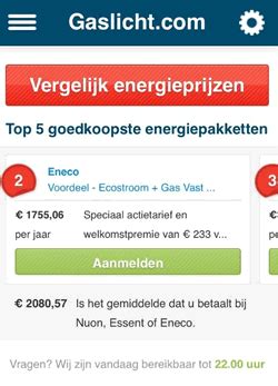 gaslicht energievergelijker.